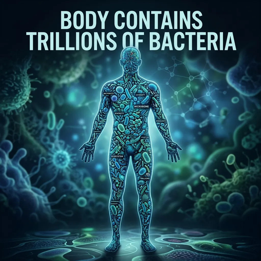 Body Contains Trillions of Bacteria