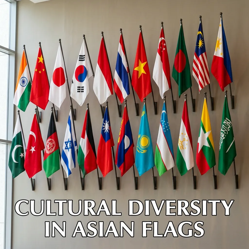 Cultural Diversity in Asian Flags
