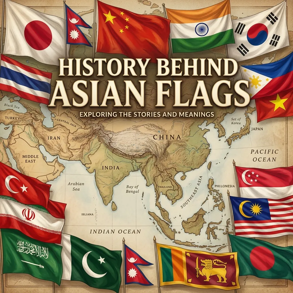 History Behind Asian Flags