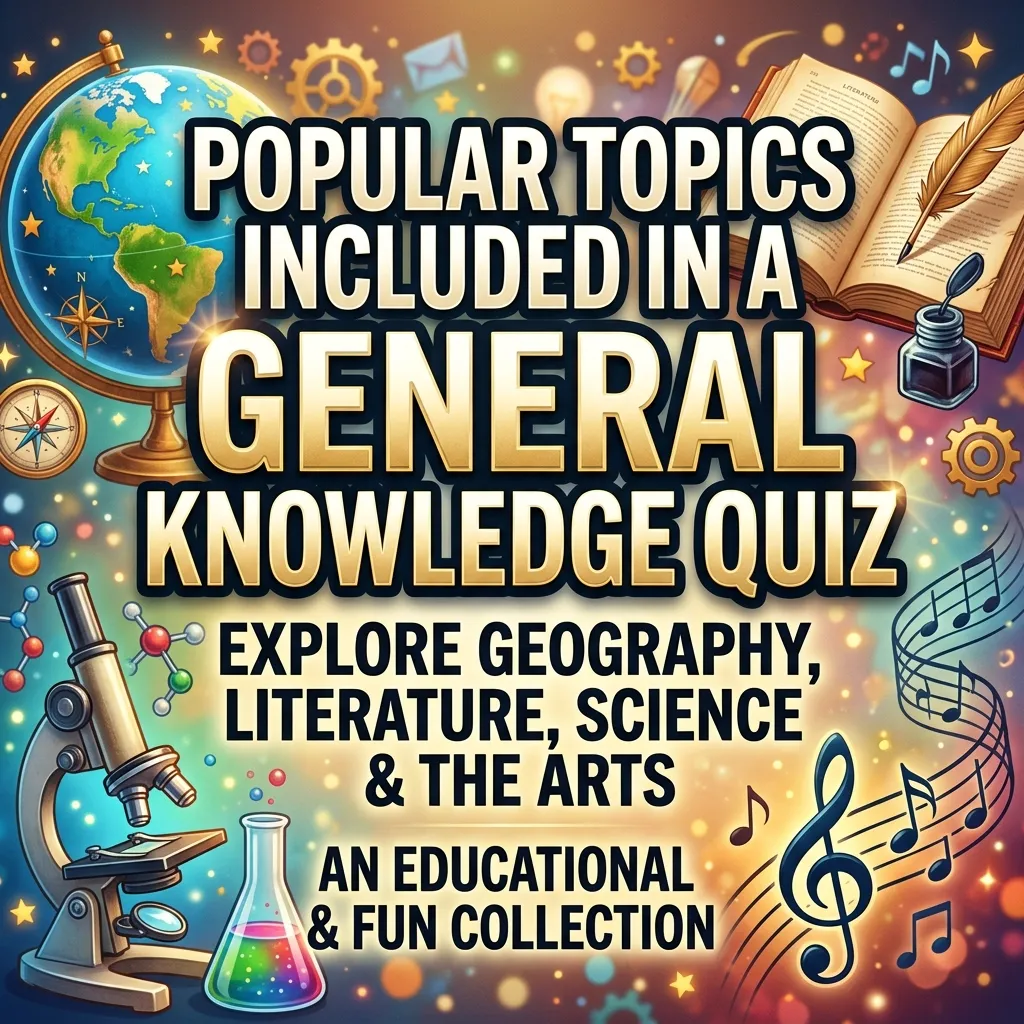 Popular Topics Included in a General Knowledge Quiz