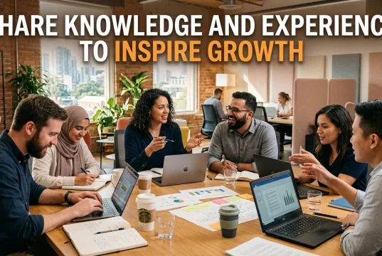 Share Knowledge and Experience to Inspire Growth share knowledge and experience
